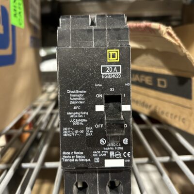 SQD 20 Amp 2 Pole Circuit Breaker