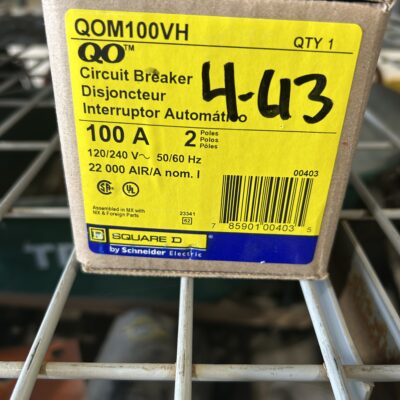 SQD 100 Amp 2 Pole Breaker